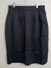 Women's Casual Corner Vintage Black Lined Straight Skirt Size 6