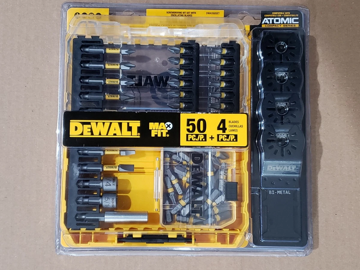 DEWALT MAXFIT Driving Bit Set 50-Piece + Oscillating Tool Blades 4