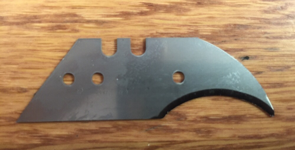 Better Tools 2 Notch Concave Vinyl Flooring Knife Hook Blades, 100 Per