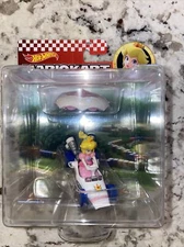 🔥🔥NEW! Hot Wheels Mario Kart PRINCESS PEACH B-Dasher w/ Parasol 2021 🔥🔥
