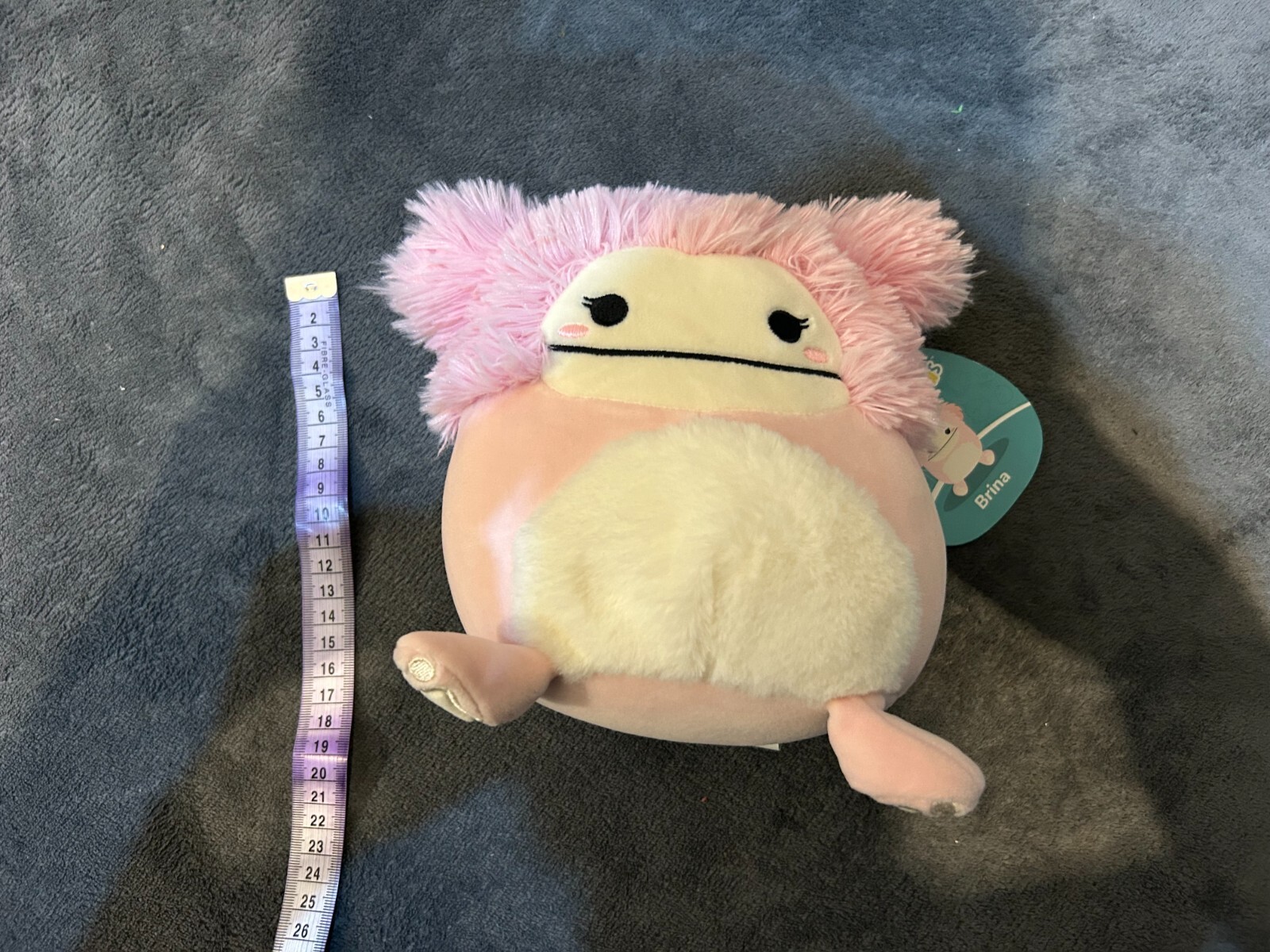 Squishmallow Brina the Bigfoot 8"" Plush Toy US Import Pink HTF Benny (Free P+P)