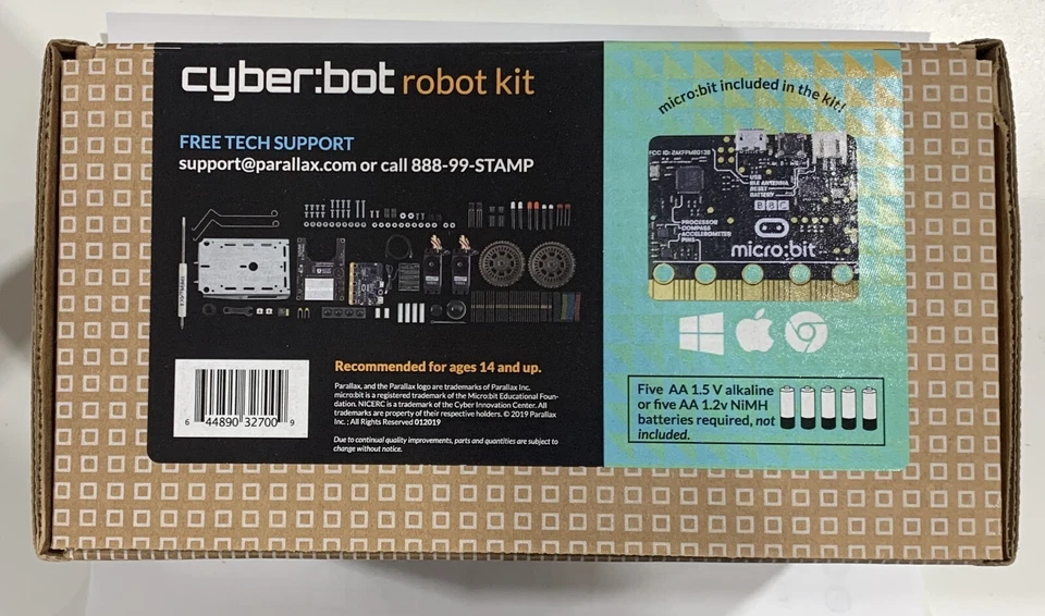 PARALLAX Cyber:Bot Robot Kit  --NICE - Image 2 of 3