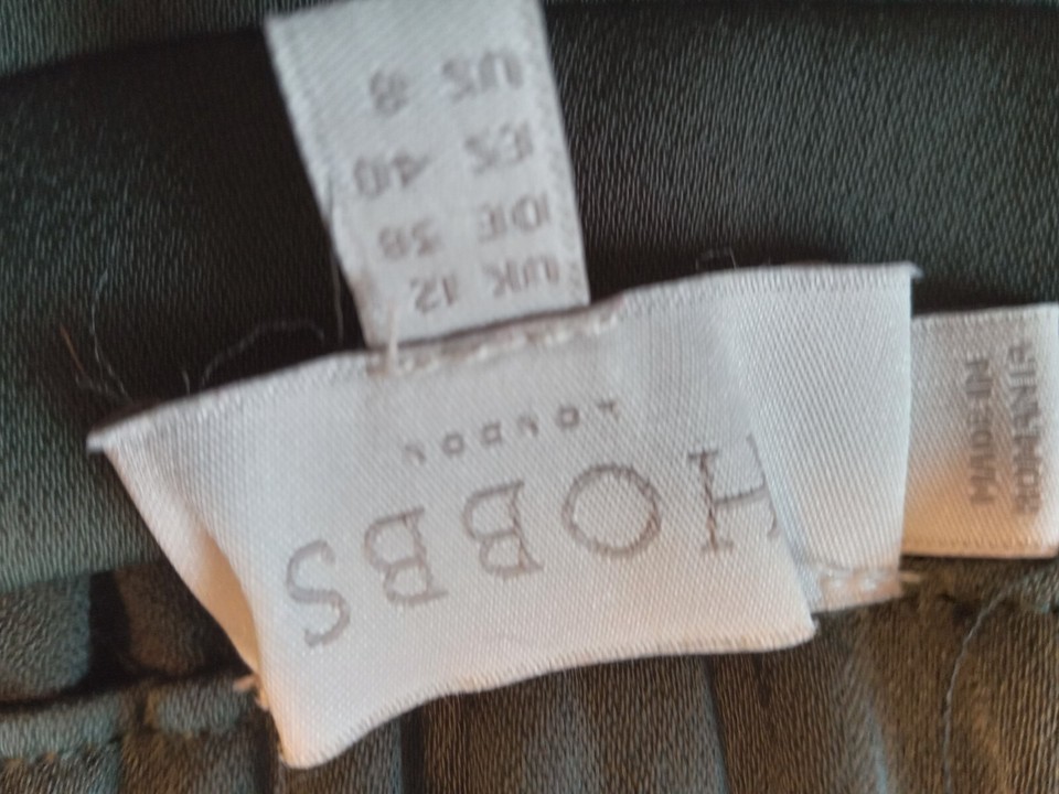 HOBBS London Midi Skirt UK size 12, dark green olive / moss colour, used twice eBay