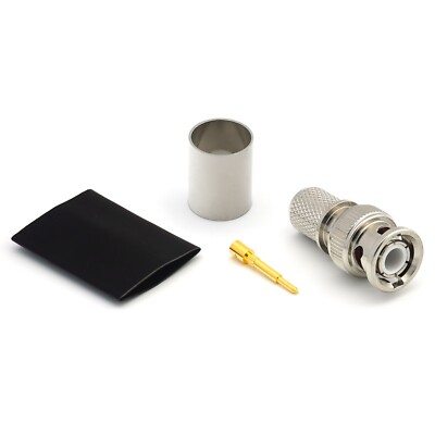 BNC Stecker   Crimpverbinder für LMR400, RG8, RG213   BNC Male connector
