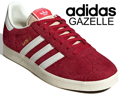 adidas gazelle silver green womens adidas Originals Gazelle Glory Red/Off White/Cream White Men's Shoes, Size: 10