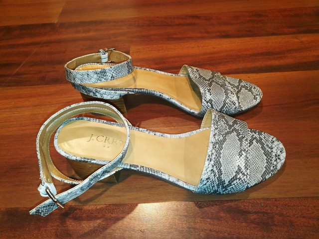 j crew block heel sandal