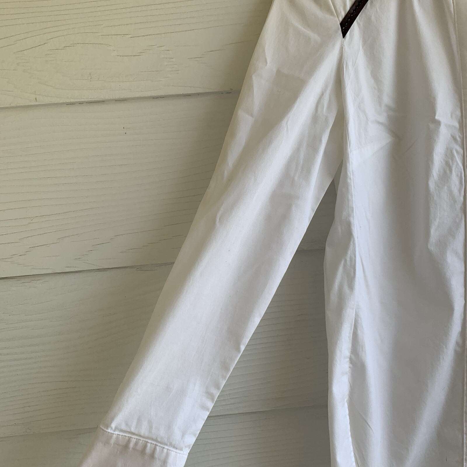 FINLEY White Tunic Top Button Down Blouse Medium … - image 6