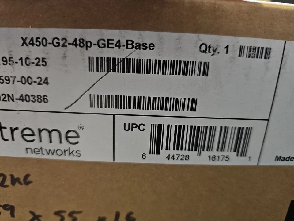 Extreme Networks - 16175 -  X450-G2-48P-GE4-BASE Network Switch - Image 2 of 2