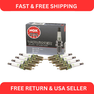 NGK Set 8 V-Power Spark Plugs For E53 E60 E63 E64 Dakota Ram 1500 2500 3500 Van