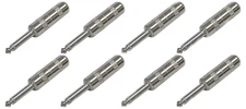 (8 PACK) SWITCHCRAFT 280 1/4" 6.35 mm 2-Conductor Mono TS Phone Plug