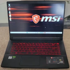 Gaming Laptop MSI GF65 Thin 15.6'' Intel Core I7-10750H 512gb ram 16gb GTX1660TI