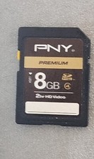 PNY Optima 8GB SDHC Class 4 Flash Memory Card USED