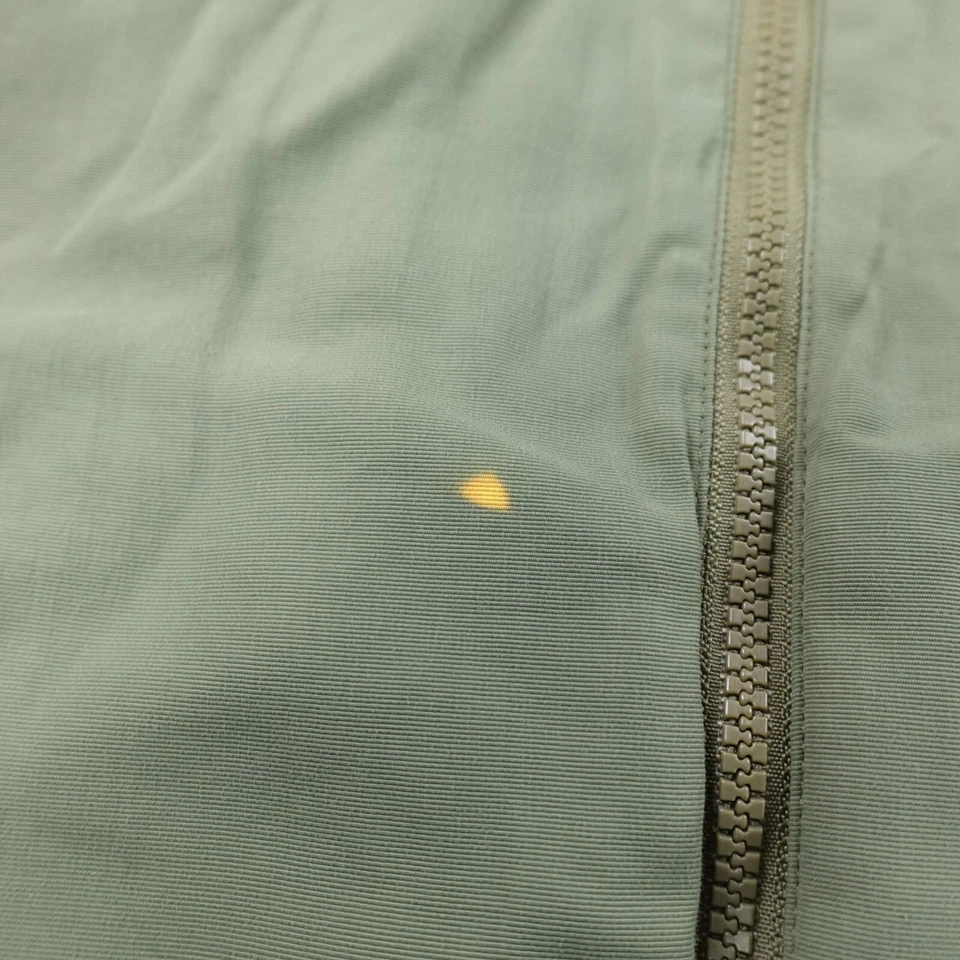 Duluth Jacket Mens M Green Fleece Lined Zip Windbreaker Bomber Coat Utility Work - Image 2 of 4