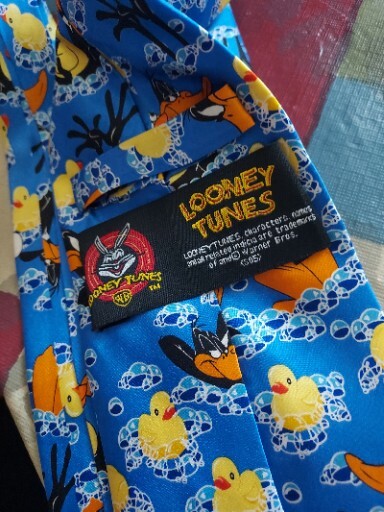 Warner Bros Looney Tunes Duffy Duck Blue Silk 2002 NE… - Gem
