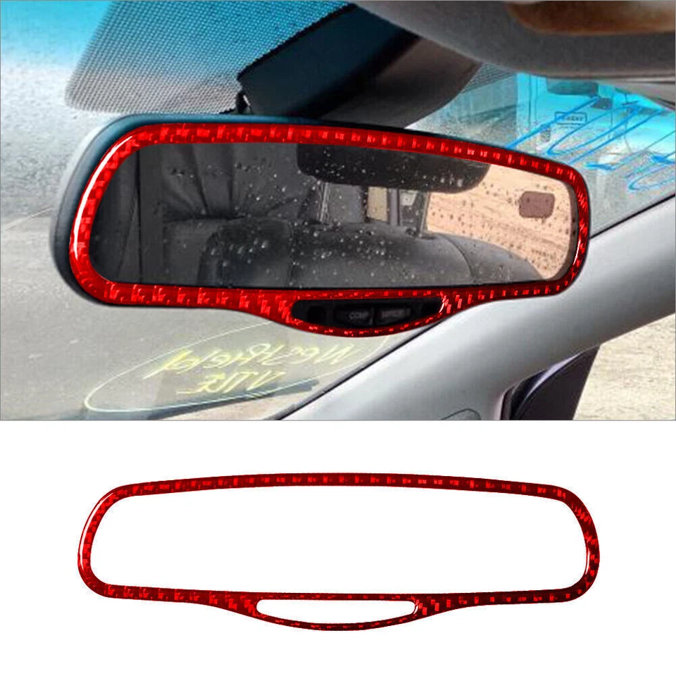 Kit de cubierta interior completo de fibra de carbono roja 49 piezas para Lexus RX330 RX350 Foto 3 de 4