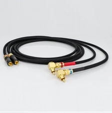 HiFi Audio RCA Signal Cable WBT Coaxial Cable with Right Angle Flat RCA Plug Lot