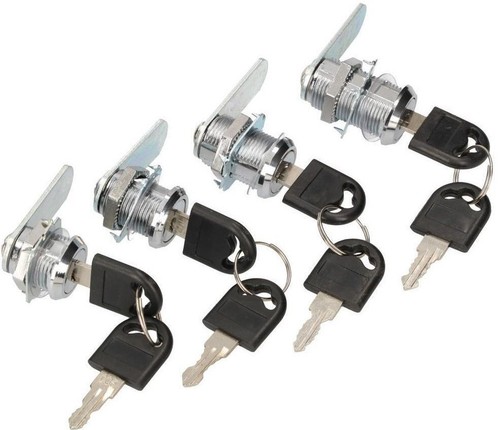 Serratura Per Porta 16-40 Mm Serratura A Camma Per Armadietti, Cassetti, Cassette Postali | Spessore Porta 16-40 Mm | Con 2 Chiavi Serratura Cassetta Posta - Foto 10