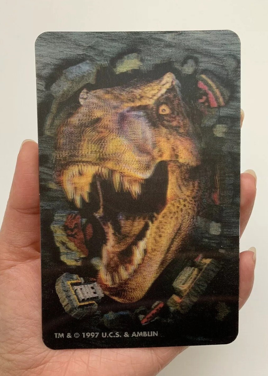 VINTAGE* 1997 JURASSIC PARK THE LOST WORLD Lenticular T-Rex