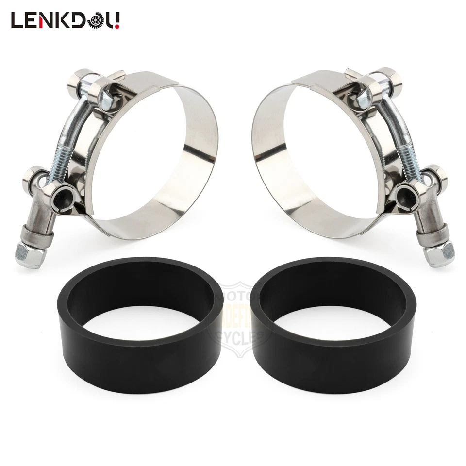 Intake Manifold Clamp 2X For Harley Shovelhead Ironhead Sportster Electra Glide - Image 2 of 4