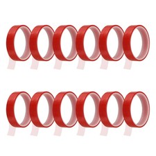 12 Rolls Heat Tape, 20mm x 16m 52FT High-Temperature Resistant Tape, Red