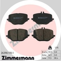 Zimmermann Bremsbelagsatz Scheibenbremse 26390.170.1 FüR Mercedes Klasse W223