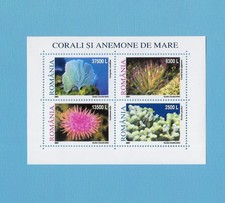 ROMANIA # 2001 # MiNo. Block 318 # Coral Sea Anemones # MNH