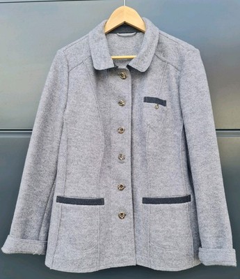 H. Moser Salzburg Damen Trachtenmantel Jacke Schurwolle Neuwertig Gr. 44