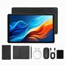 Android 16 Tablet 10.1 Inch, 2-in-1 Tablet Bundle with Keyboard, Wireless Mou...