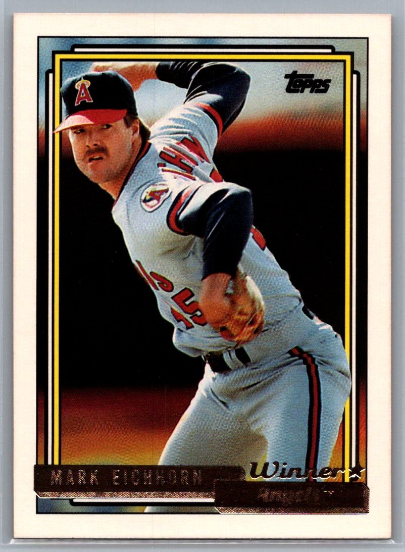 1992 Topps #435 Mark Eichhorn Gold Winners