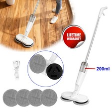 Cordless Power Electric Spinning Mop Rechargeable Floor Cleaner Scrubber Polish