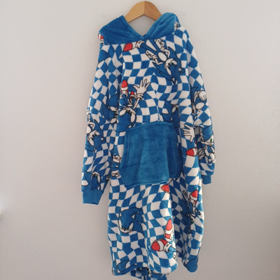 Sonic The Hedgehog Oversized Hoodie Decke für Kinder Geschenke Jungen Alter 7 8 Jahre