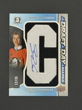 2025-26 Upper Deck Sp Game Used - Draft Day Marks Beckett Sennecke #DDM-BS /35
