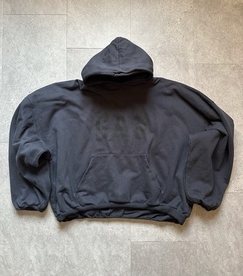 Hoodie Yeezy Gap Engineered by Balenciaga Dove en negro decolorado