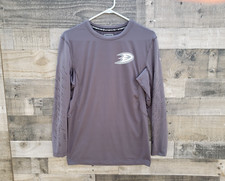 🔥 Anaheim Ducks Authentic Pro Stock Long Sleeve Fitted Athletic Shirt Large L