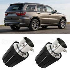 2.5 Inlet 3.5 Outlet Exhaust Muffler Resonator Pipe Tip For Dodge Durango