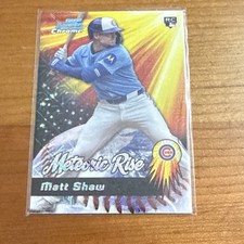 2025 Bowman Chrome Meteoric Rise Matt Shaw Rookie
