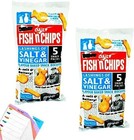Burtons Fish 'N' Chips Salt Vinegar Flavour 10 Snack Packs of 25g (2 Packs of 5