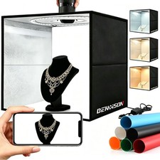 BENOISON Light Box Photography 16"x16" Portable Shooting Tent with 120 LEDs ...