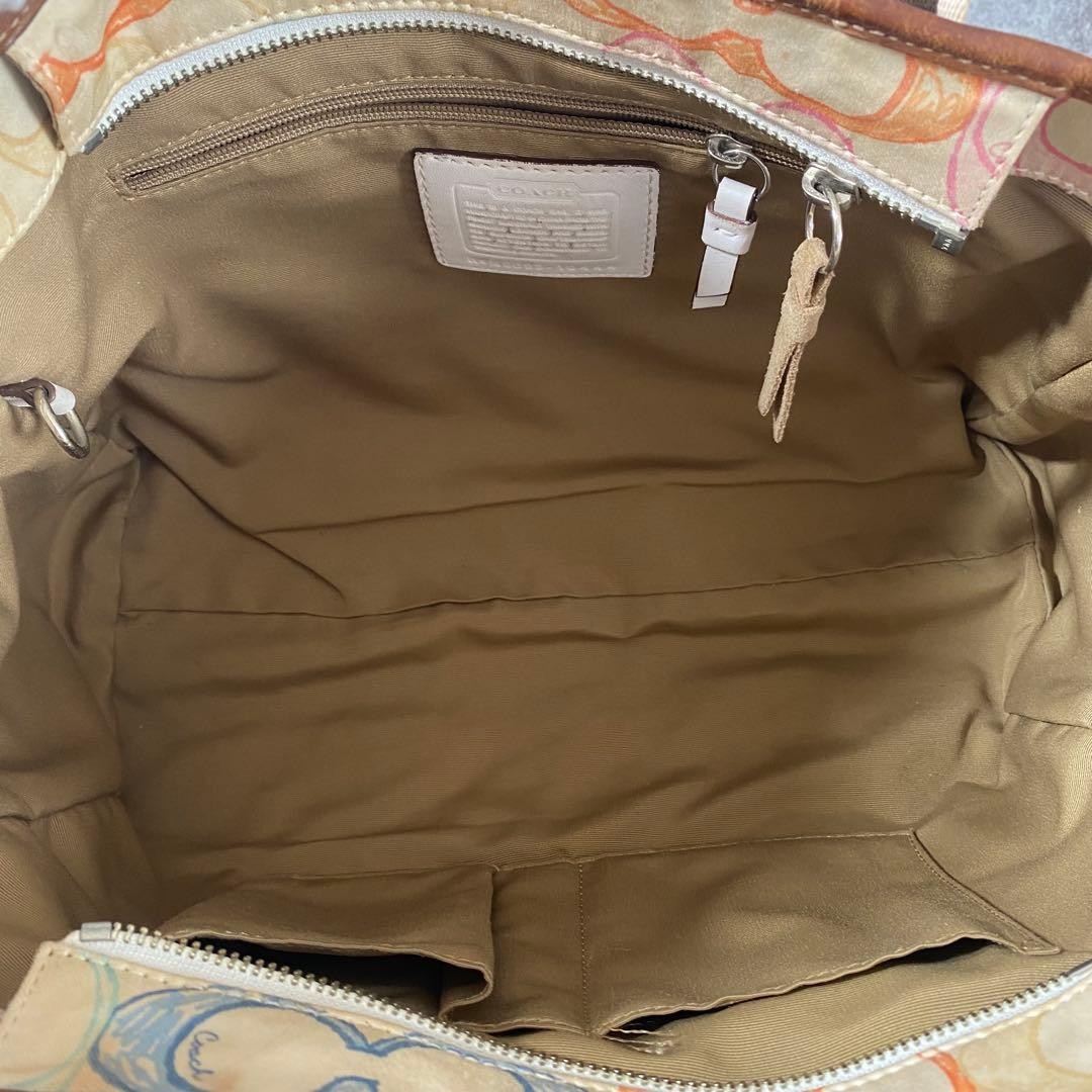 COACH Tote Bag Patchwork Multicolor A4 Shoulder B… - image 9