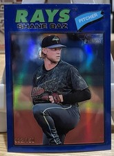 2026 Topps Heritage Shane Baz #348 Blue Boardered Refractor /150