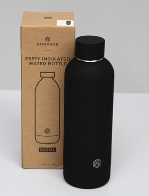 Nordace Zesty Isolierte Wasserflasche aus Edelstahl 500ml Schwarz HVB-035M-9
