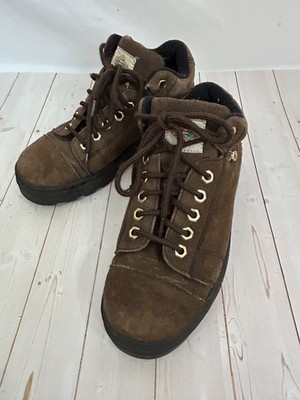 Panama Jack Escape Women's Brown Suede Leather Cap Toe Hiking Ankle Boots Sz 7.5