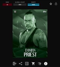 DIGITAL Topps WWE Slam 25 - MONOCHROME Green - DAMIAN PRIEST