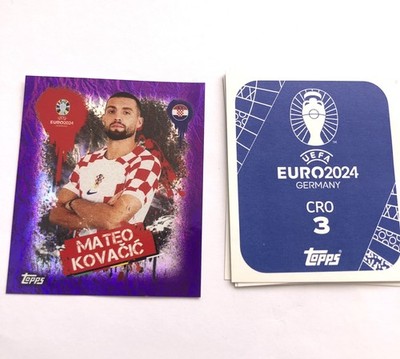Topps Euro 2024 Sticker CRO 3 Mateo Kovacic Topps Foil