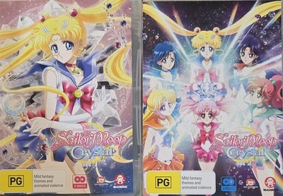 Sailor Moon-Crystal DVD: Set 1 & 2 (Region 4, 4 Disc, 2014) Free Post