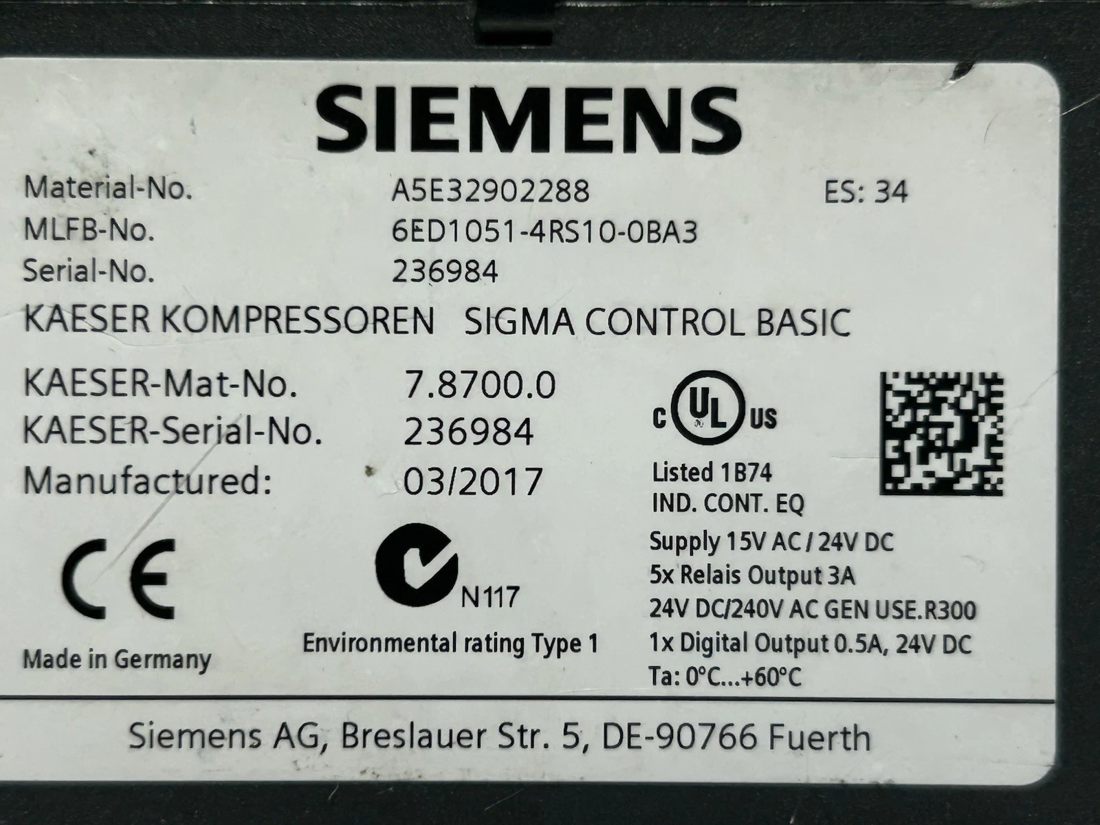 KAESER Sigma Control Basic Module