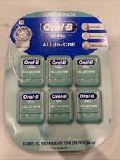Oral-B Glide All-In-One Mint Flavor Dental Floss, 44 m 48.1 yard 6 pack