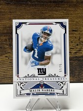 2025 Panini National Treasures Malik Nabers Giants /75