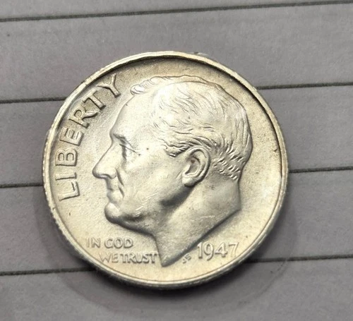 1947-S CH BU Silver Roosevelt Dime (DBU 6)