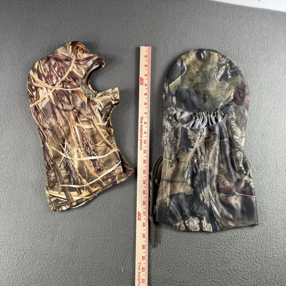 Lote de 2 Máscaras de Pasamontañas Capucha Primos Roble Musgo Caza Llamadas Equipo Pato Alce Foto 3 de 4
